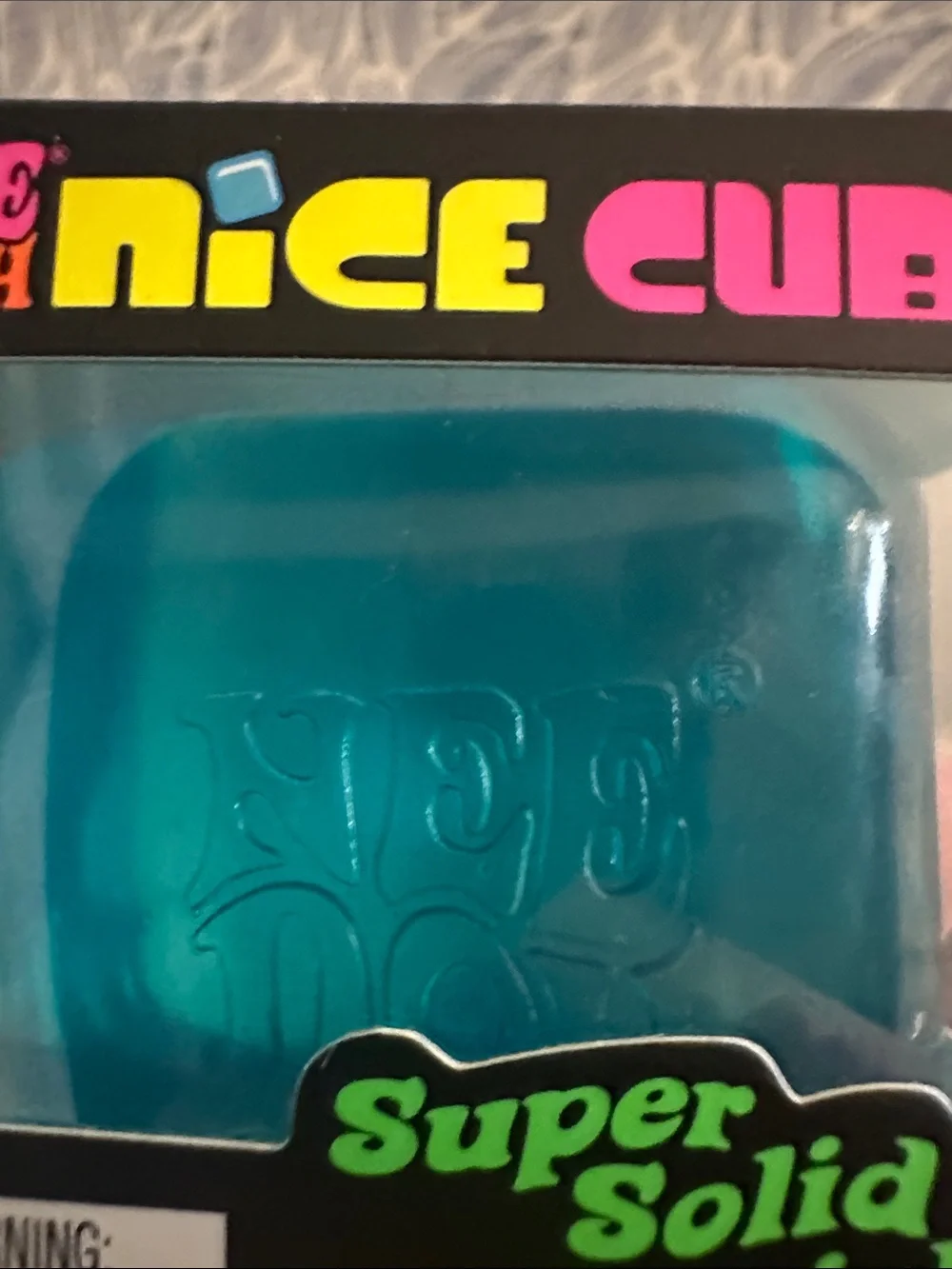 Schylling NeeDoh Nice Cube Super Solid Squish - Blue
